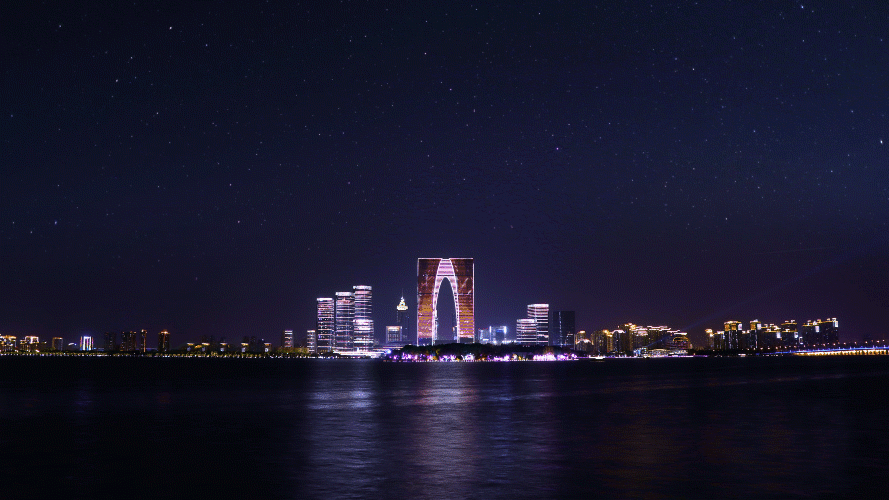 摄图网_401451523_延时东方之门灯光秀GIF(企业商用).gif